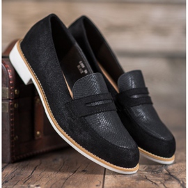 Bestelle Mocasines Con Purpurina negro 3