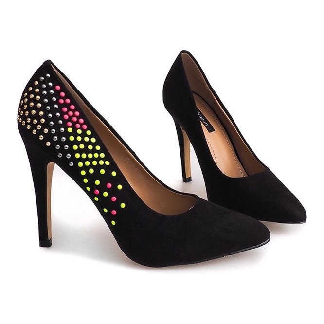 Tacones de ante U415-1 Negro 1
