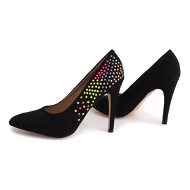 Tacones de ante U415-1 Negro 3