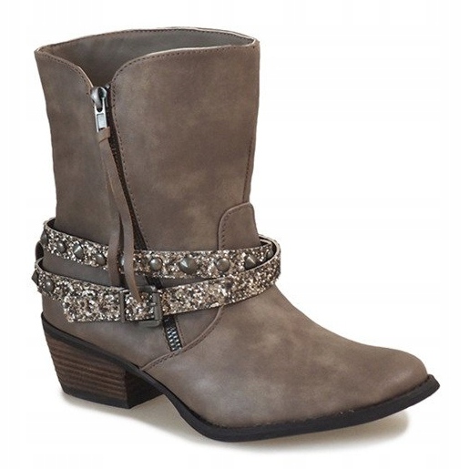 Botas de vaquero beige NRW1745-277 gris 1 Botas de vaquero beige NRW1745-277 gris 1