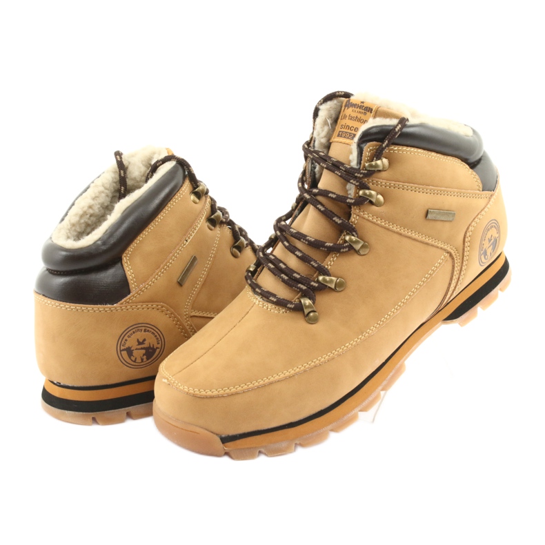 American Club Botas con cordones ES40 camel marrón multicolor 3