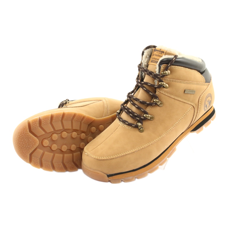 American Club Botas con cordones ES39 camel marrón multicolor 4