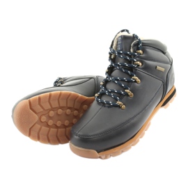 American Club Botas con cordones ES39 azul marino 4