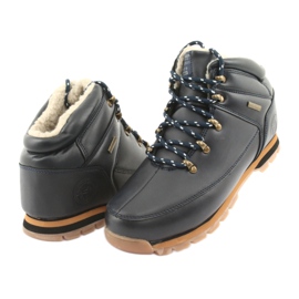 American Club Botas con cordones ES39 azul marino 3