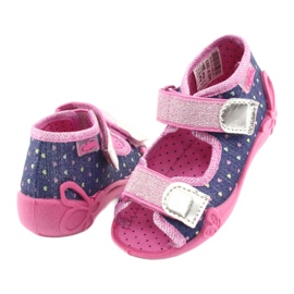 Calzado infantil befado 242P093 azul marino rosado 3