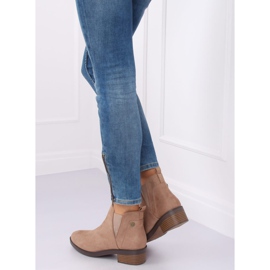 Botines Chelsea beige para mujer 8B978 Caqui 1 Botines Chelsea beige para mujer 8B978 Caqui 1