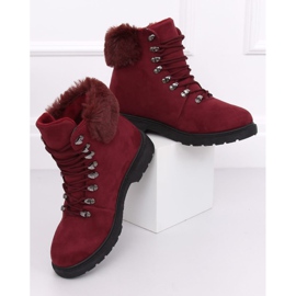 Zapatos granates mujer Y260-9 Rojo 3
