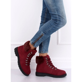 Zapatos granates mujer Y260-9 Rojo 4