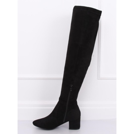 Botas mosqueteras con tacones bajos negro YL-151 Negro 1 Botas mosqueteras con tacones bajos negro YL-151 Negro 1