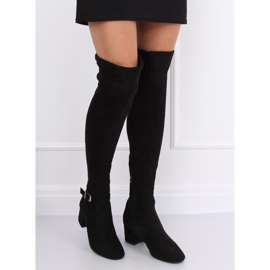Botas mosqueteras con tacones bajos negro YL-151 Negro 3
