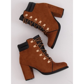 Botas de madera marrón con tacones altos 995-29 Camel 5