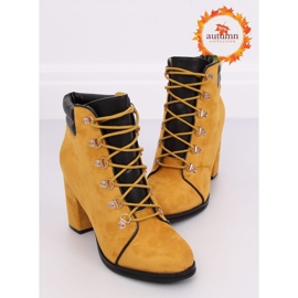 Botas de madera tacones altos miel 995-29 Amarillo 1