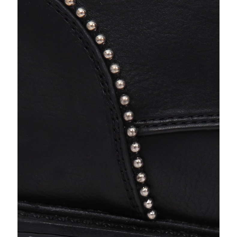 Botas negras con cordones para mujer C137 Negro 1 Botas negras con cordones para mujer C137 Negro 1