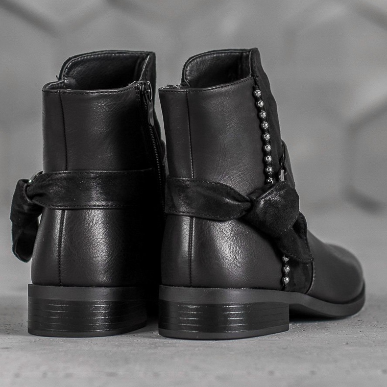 SDS Botas de mujer negras negro 2