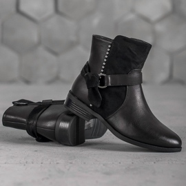 SDS Botas de mujer negras negro 5