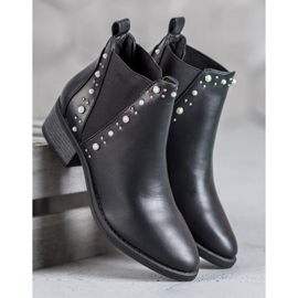 Coco Perla Botas con perlas negro 3