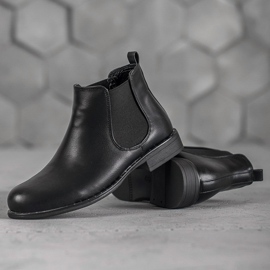Small Swan Botas Chelsea clásicas negro 3