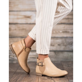 Sixth Sense Botas de cuero ecológico con hebilla marrón 2 Sixth Sense Botas de cuero ecológico con hebilla marrón 2