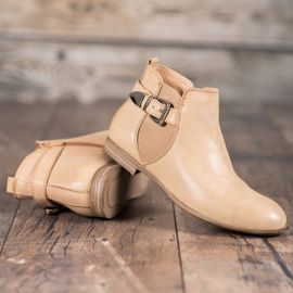 Sixth Sense Botas de cuero ecológico con hebilla marrón 1 Sixth Sense Botas de cuero ecológico con hebilla marrón 1