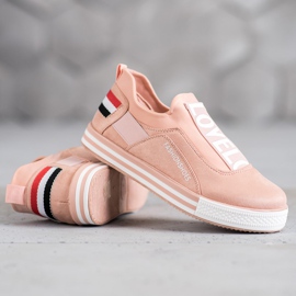 SHELOVET Zapatillas sin cordones Lovelo rosado 1