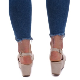 Sandalias Cuña 3H096 Beige 1 Sandalias Cuña 3H096 Beige 1