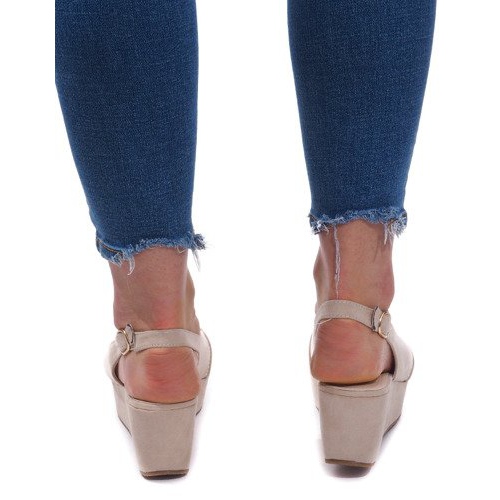 Sandalias Cuña 3H096 Beige 1 Sandalias Cuña 3H096 Beige 1