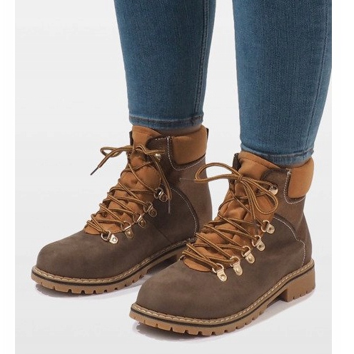 Botas de mujer ante camel BK-29 marrón 1 Botas de mujer ante camel BK-29 marrón 1