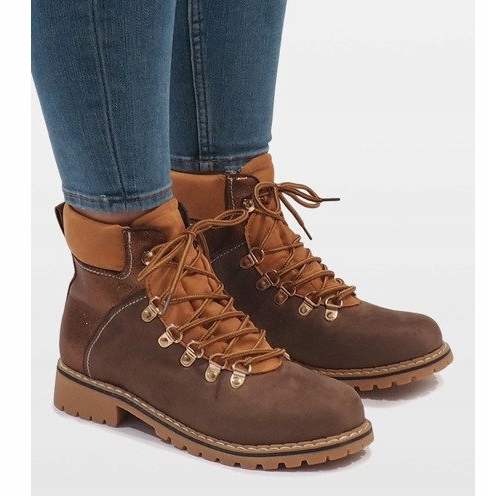 Botas de mujer ante camel BK-29 marrón 2