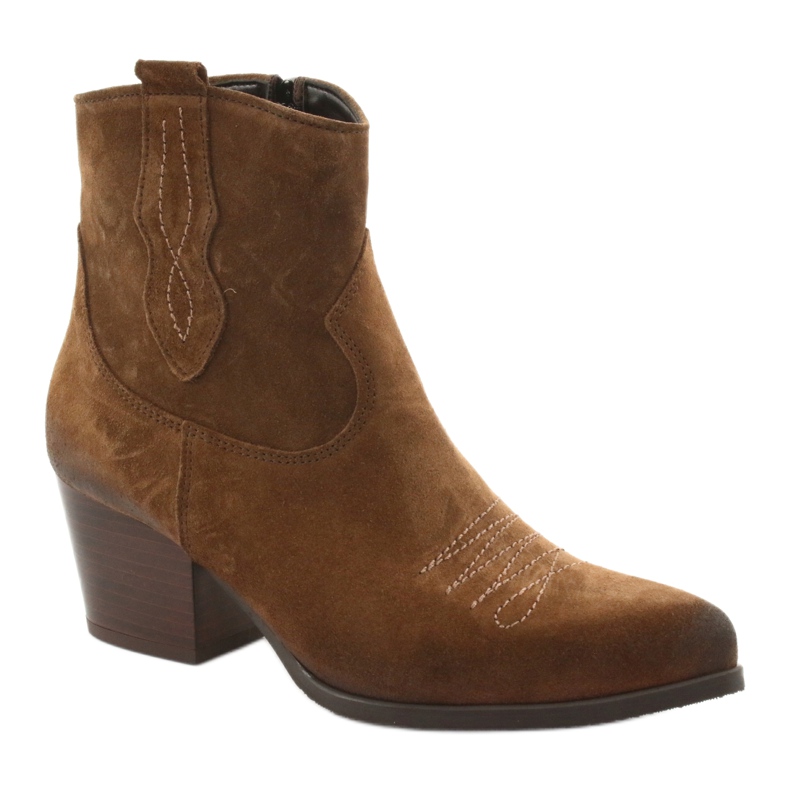 Botas vaqueras de ante Gamis 3837 marrón 1 Botas vaqueras de ante Gamis 3837 marrón 1