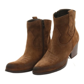 Botas vaqueras de ante Gamis 3837 marrón 4