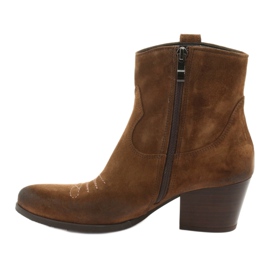 Botas vaqueras de ante Gamis 3837 marrón 2