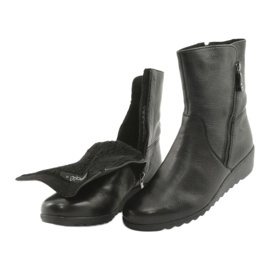 Caprice Botas de cuña negro 4