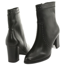Botas altas Caprice con pedrería, negro 4