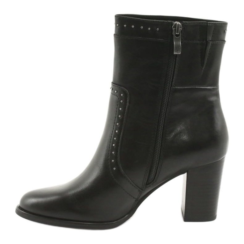 Botas altas Caprice con pedrería, negro 2