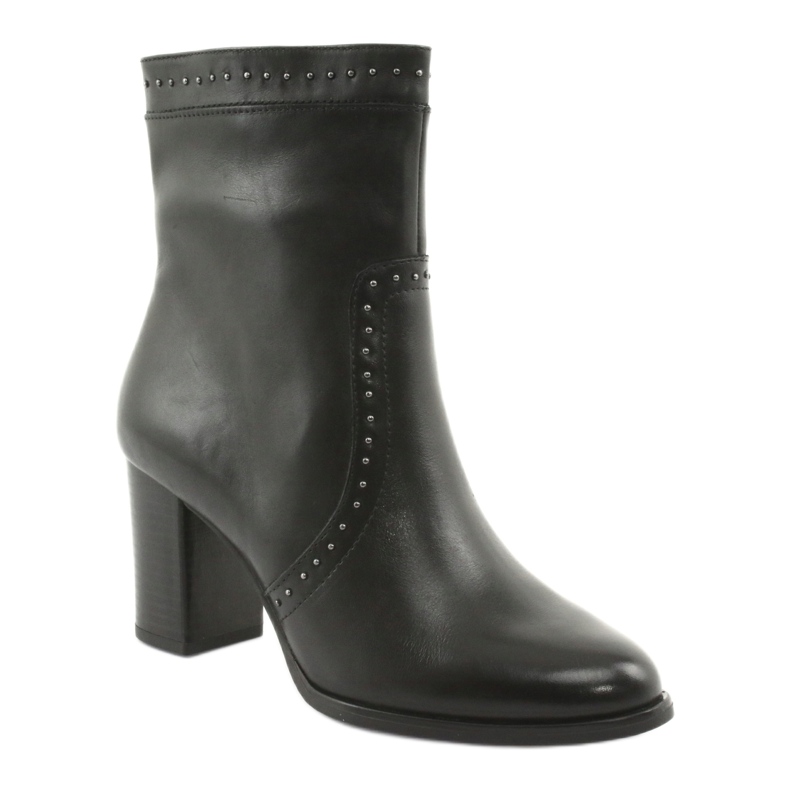 Botas altas Caprice con pedrería, negro 1