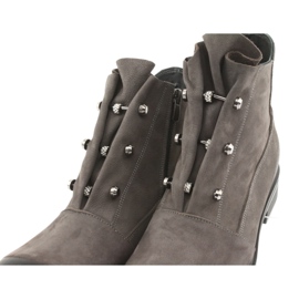 Badura Botas grises con pedrería 5