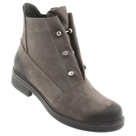 Badura Botas grises con pedrería 1