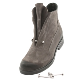 Badura Botas grises con pedrería 6
