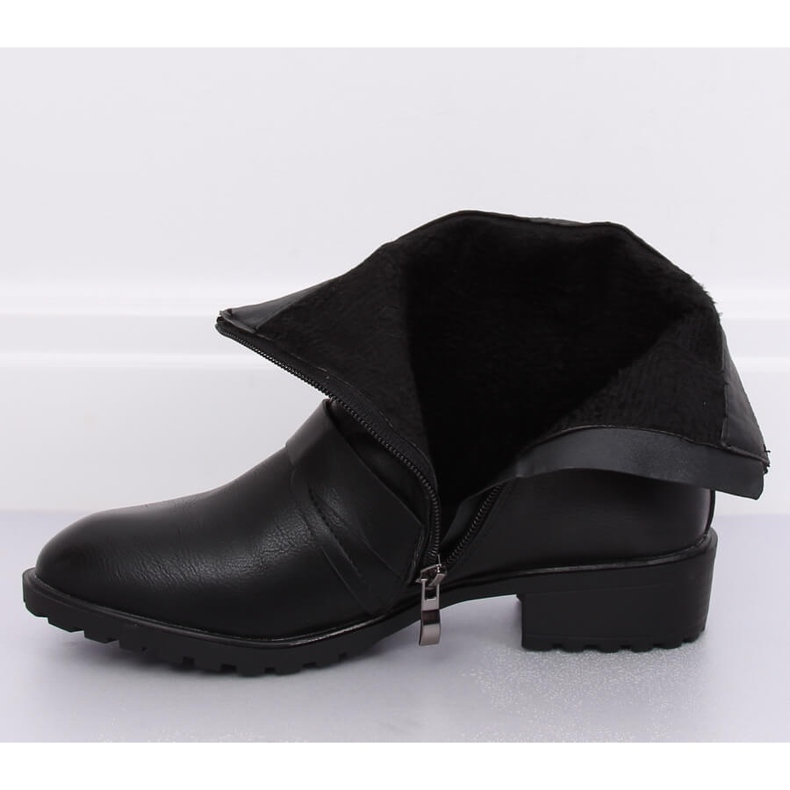 Botas planas de mujer negras G-160-1 Black negro 1 Botas planas de mujer negras G-160-1 Black negro 1