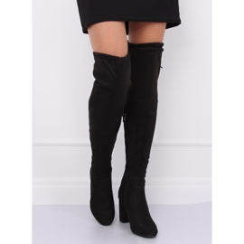 Botas negras de tacón PE239P Negro 4
