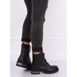 Botas negras con tachuelas KL-599 Black negro 2