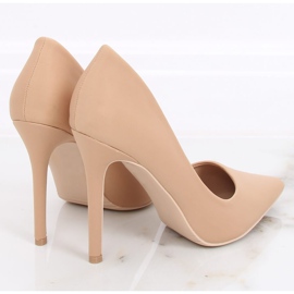 Zapatos de salón con tacón 4014 Nude beige 2