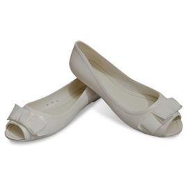 Bailarinas con Sandalias de Punta Abierta D3434 Blanco negro 1