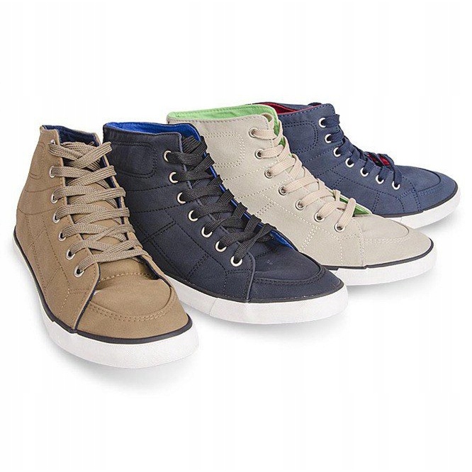 Deportivas High Casual 033 Azul Marino 1 Deportivas High Casual 033 Azul Marino 1