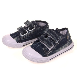 Zapatillas Unisex Infantiles Con Velcro K3701 Azul 1