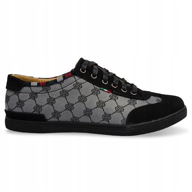 Zapatillas Elegantes 931 Gris negro 1