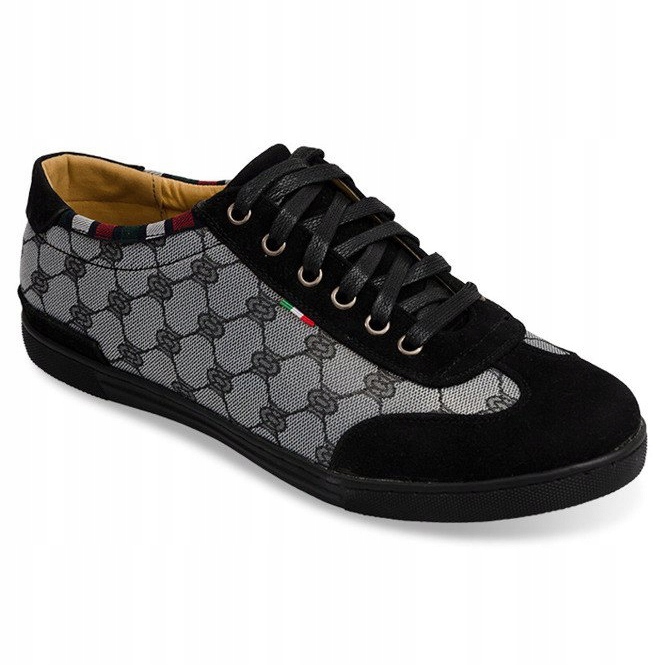 Zapatillas Elegantes 931 Gris negro 2