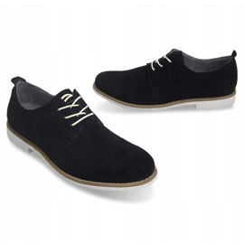 Zapatos Piel Cordones LJ12 Negro 4