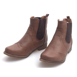 Botas elegantes con banda elástica Q314CAMEL marrón 3