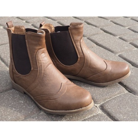 Botas elegantes con banda elástica Q314CAMEL marrón 4